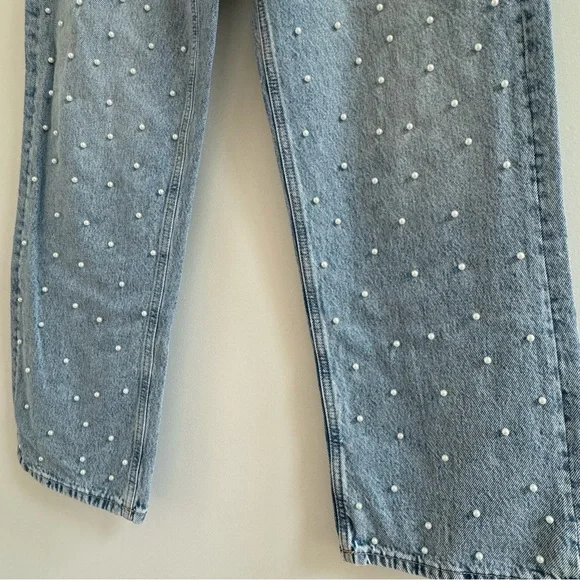 Dynamite Gray Polka Dot Women Jeans - Picture 3 of 6